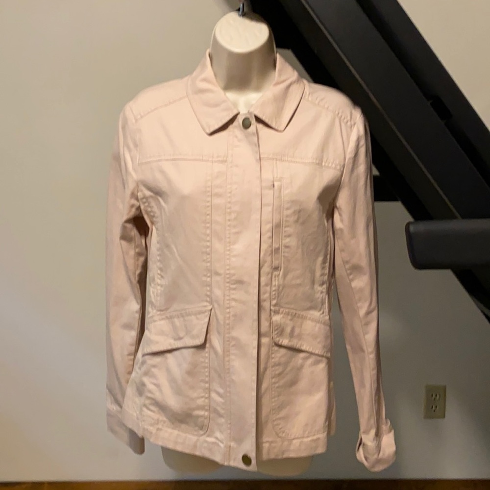 NWOT Ann Taylor LOFT pink utility jacket. Size S